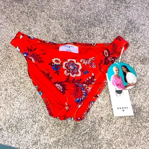 Rhode swim bikini bottoms red and blue size XS new thumbnail 2