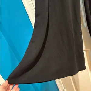 Anthropologie Ett Twa cropped wide leg jersey pants size S black thumbnail 3
