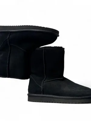 Koolaburra by UGG Black Suede Short Ankle Boots Size 8 thumbnail 6