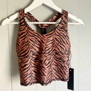 KYODAN Ladies Tiger Animal Print Crop Bra Top S thumbnail 2