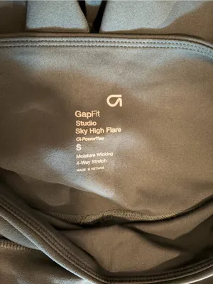 Gap GapFit Sky High Studio Flare Leggings in Teal Blue Grern size Small thumbnail 3