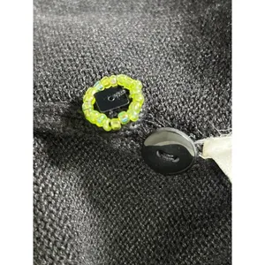 Vintage 90s Black Cocktail Martini Embroidered Cardigan Quirky Sweater Large thumbnail 8