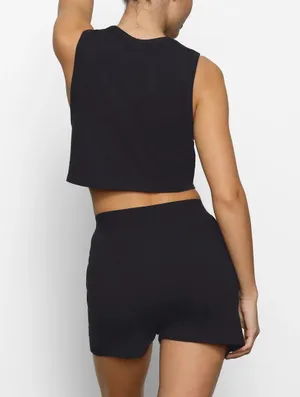 SKIMS loose Boxers Onyx/Black small NWT thumbnail 2