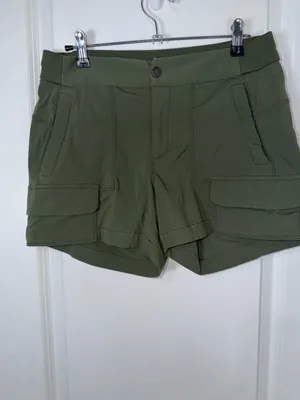 Athleta Trekkie Cargo Hiking Shorts Olive Green Size 4 thumbnail 2