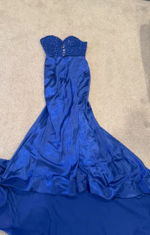 Amazon Blue Prom Dress thumbnail 2