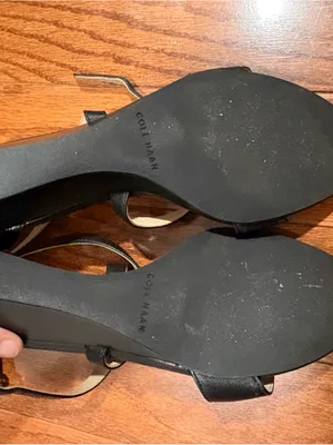 Cole Haan Black Strappy Ankle-Heel Sandals thumbnail 2
