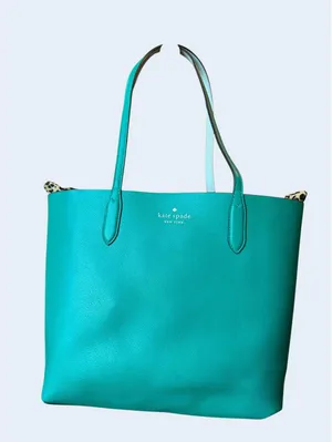 Kate Spade New York Reversible Green & Mint Tote thumbnail 1
