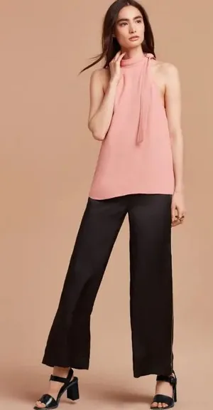 Wilfred • NWT Rose Pink Halluin Blouse High Neck Tank Top thumbnail 1
