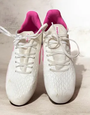 OTTO White and Pink Women's Athletic Sneakers Size 5 thumbnail 1