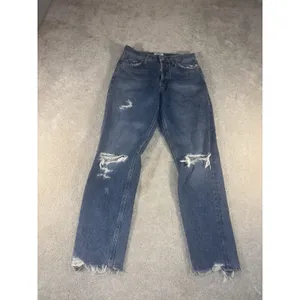 agolde feel‎ good jamie jeans button raw hem distressed 26 thumbnail 3