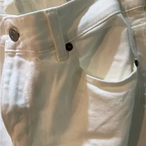 H&M White Slim Leg High-Waist Jeans Classic Denim 12 thumbnail 6