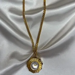 Gold Tone Criterion Pendant Watch Necklace‎ thumbnail 6