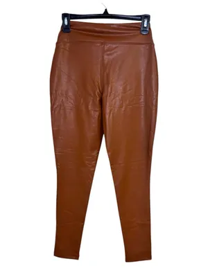 GB Gianni Bini Brown Faux Leather High-Waist Leggings Size Small NWT thumbnail 2