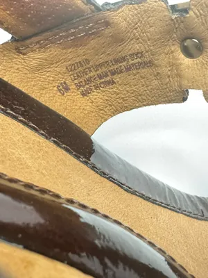 Sofft Alina Brown Patent Leather Sandals Size 6M thumbnail 9