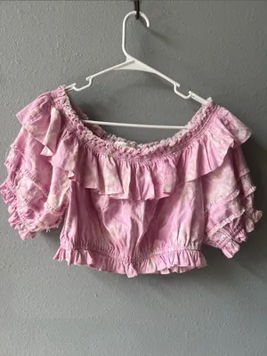 LoveShackFancy Audrille crop top thumbnail 2