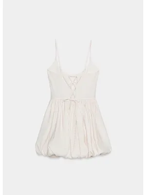 ZARA Gingham Balloon Mini Dress thumbnail 5