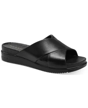 NIB Crisscross Slide Sandal 6 Black thumbnail 6