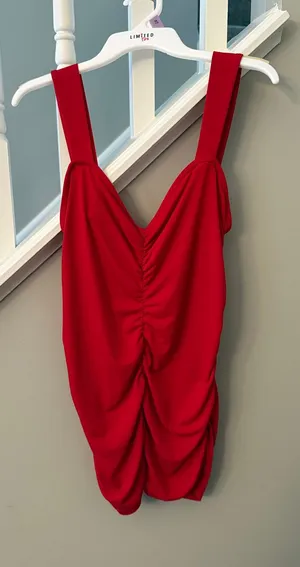 red bodycon top thumbnail 1