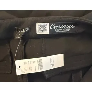 NWT J. CREW Carreman Premium Going-out Pant in Black Designed in France sz. 10 thumbnail 4