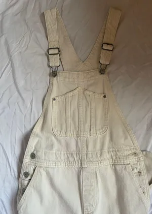 Old Navy Cream Overalls thumbnail 4