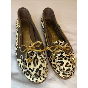 Sperry Leopard Calf Hair Boat Shoes Loafers Women’s 6.5M thumbnail 6