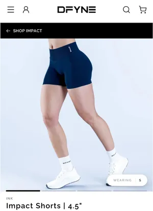 DFYNE Impact Shorts 4.5” | Slate Blue | XS thumbnail 3