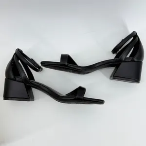 Anne Klein Mia Block Heel Sandals Black Strappy Ankle Strap 7.5M AKMIA MIA01F9 thumbnail 5