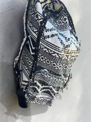 Victoria's Secret PINK Bling Sequin Aztec Backpack in black and white thumbnail 11