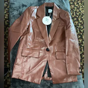 Princess Polly Jocelyn Faux Leather Blazer in Brown Size XS/S New with tag thumbnail 13