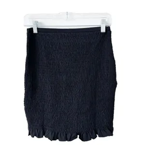 Anthropologie High Rise Rouched Mini Skirt Tank 2 Pc Set Large thumbnail 4