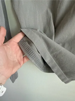 Athleta Long Sleeve Sparkle Performance Top Thumbholes Gray Women's S thumbnail 7