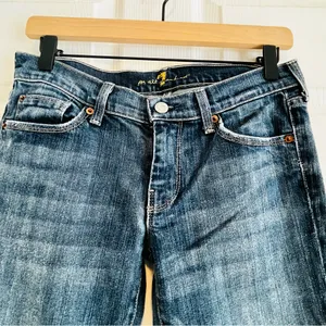 7 For All Mankind Dark Blue Women's Jeans Size 28 Straight Classic Capsule Denim thumbnail 4