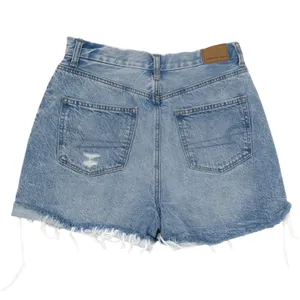 American Eagle Curvy Mom Short Ripped Jean Shorts Cut Off Denim Shorts Size 2 thumbnail 4