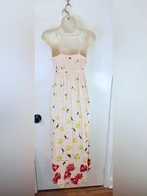 Billabong Women’s M Pink Floral Maxi Dress thumbnail 8