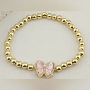 Kendra Scott Haley Bow Gold Stretch Bracelet thumbnail 3