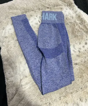 Gymshark Blue Heathered Leggings thumbnail 1