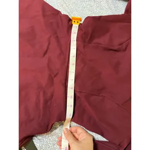 NWT Lulus Size XS Forever Chic Burgundy Maroon Red Long Sleeve Dress Modest thumbnail 6