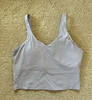 Amazon Lavento Women's Longline Sports Bra - Crop Tank Top with Built in Bra thumbnail 5