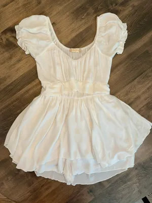 Altar'd State White Romper (Small) thumbnail 3