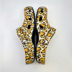 Disney Parks Animal Kingdom Mickey Mouse Leopard Print Crocs Clogs M8 W10 Travel thumbnail 6