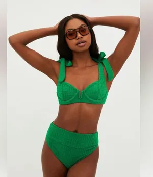 Beach Riot Underwire Bikini Top, Small , Green, $118 thumbnail 5