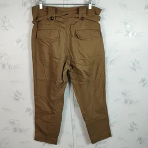 Forever 21 Brown Pleated Pants Belted thumbnail 5