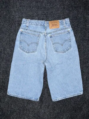 Vintage 90s Levi’s 550 Relaxed Student Fit Denim Shorts Sz 26 (tag 29) Jorts thumbnail 2