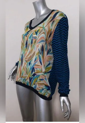 Missoni Multicolor V-Neck Blouse thumbnail 2