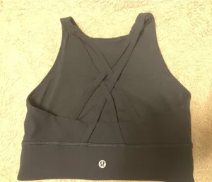 Lululemon Energy Long Line High Neck Bra - True Navy thumbnail 1