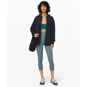 Lululemon All Yours Zip Hoodie True Navy Blue Fleece W3CXBS Size Small thumbnail 2