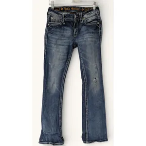 Rock Revival Womens 28 Sundee Bootcut Jeans Embroidered Flap Pockets‎ Stretch thumbnail 6