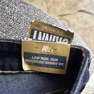 Aeropostale Womens Jeans Pants Size 00 Bayla Skinny Core Low Rise Dark Wash Y2k thumbnail 8