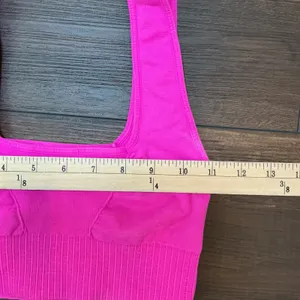 FP Movement Good Karma Bra Red Berry Pink Square Neck XS/S NWT Activewear thumbnail 4