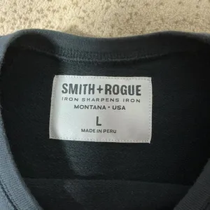 Smith + Rogue Black Cropped Raglan Sweatshirt 100% Tanguis Cotton‎ L Gorpcore thumbnail 5